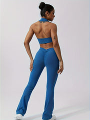 Backless Halter Sports Bra Yoga Running Activewear