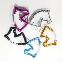 Outdoor Aluminum Carabiner Buckle Luggage Horse Head Key Chain