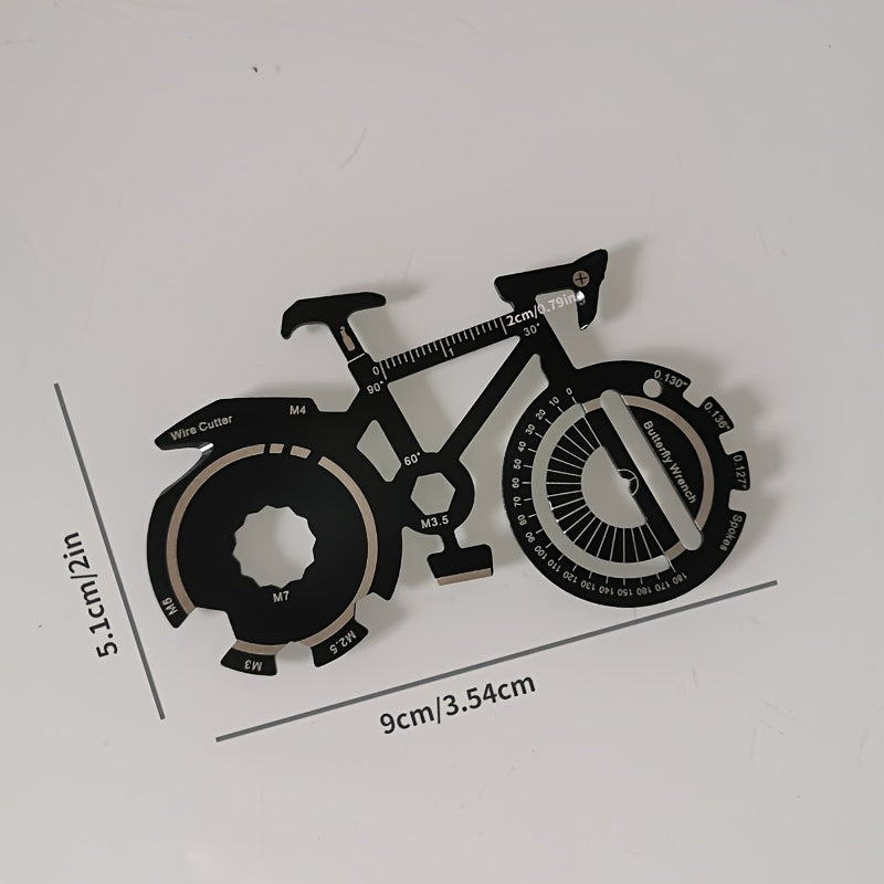 20-in-1 Sports Bicycle Keychain Tool for Outdoor Camping