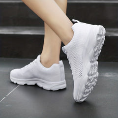 Women's Lace-Up Running Shoes Lightweight Breathable Comfort