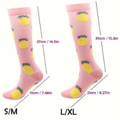 Compression Socks Men Women Knee High Stocking Sports Running Travel Nurses