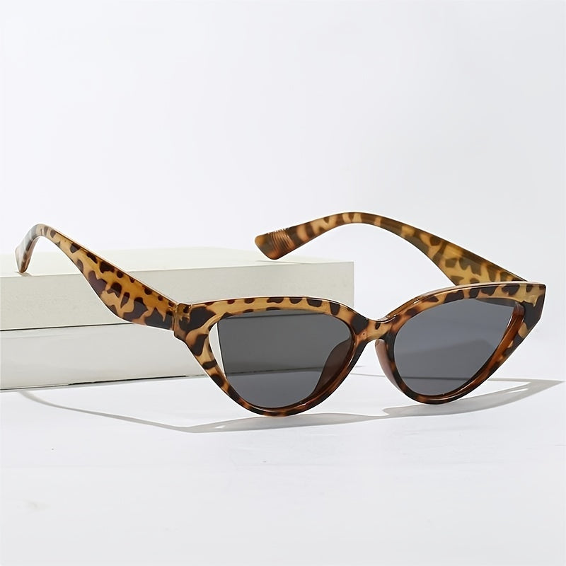 Leopard Cat Eye Sunglasses Small Frame UV400