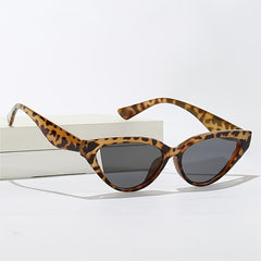 Leopard Cat Eye Sunglasses Small Frame UV400