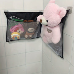 Corner Storage Hanging Bag Large Net Bag For Wall Toy Doll Plush Toy Organizer