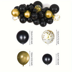 Golden Confetti Balloon Set for Birthday Party Decoration