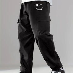 Cargo Pants Men Casual Loose Fit Drawstring Joggers Spring Summer