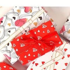 10pcs 20in 26in Colorful Valentine's Wrapping Paper Snow Christmas Gift