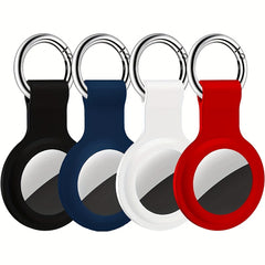 4 Pack Silicone AirTag Case Keychain Holder for GPS Item Finders