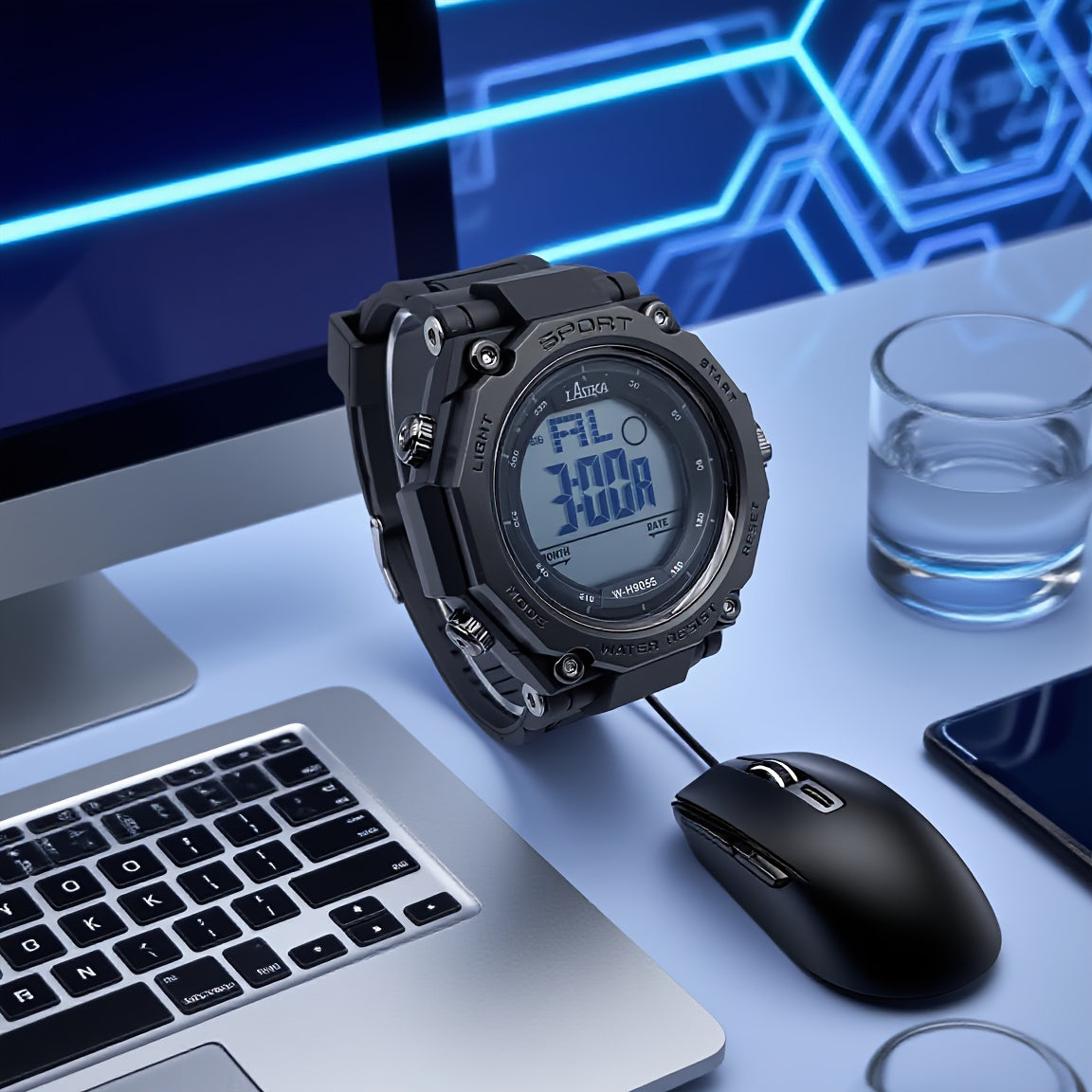 Boys' Student Wristwatch 8-18 Years Waterproof Alarm Clock
