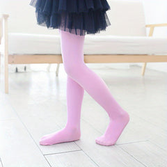 Girls Thin Solid Pantyhose For Spring Summer Kids Stockings Leggings Tights