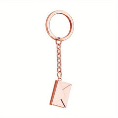 Personalized Engraved Envelope Pendant Keychain