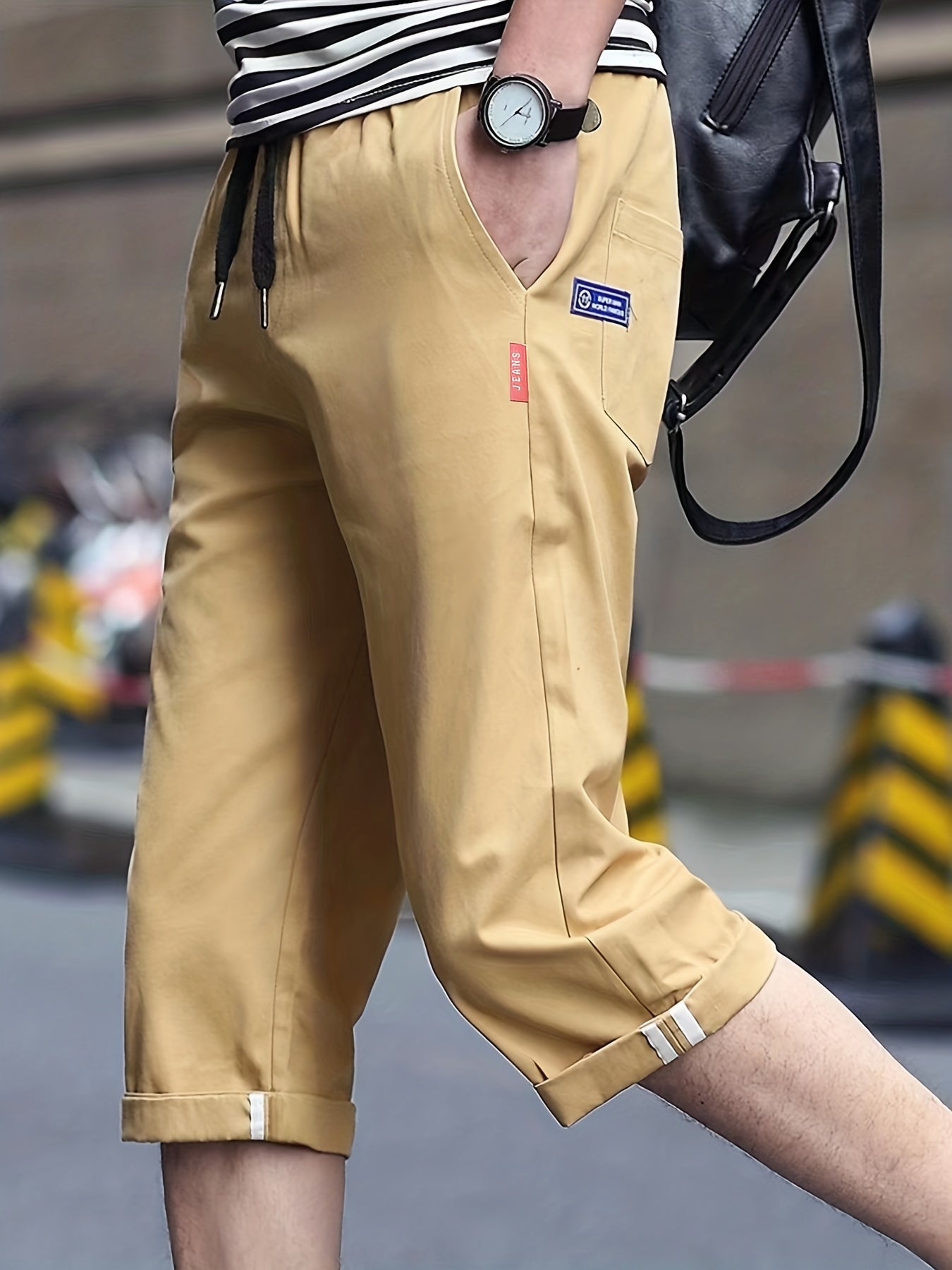 Men's Summer Breathable Drawstring Capris