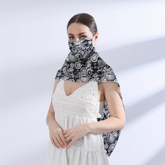 Paisley Print Sunscreen Face Scarf Mask & Neck Gaiter for Outdoor Cycling