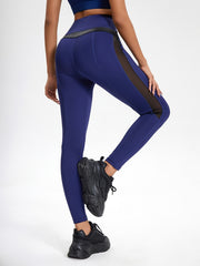 Stylish Women's PU Leather Yoga Pants with High Stretch