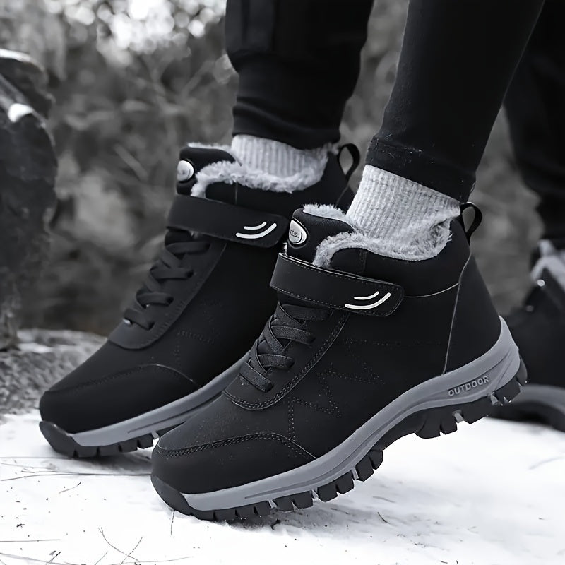 Men's Snow Boots Warm Fleece Outdoor Hiking