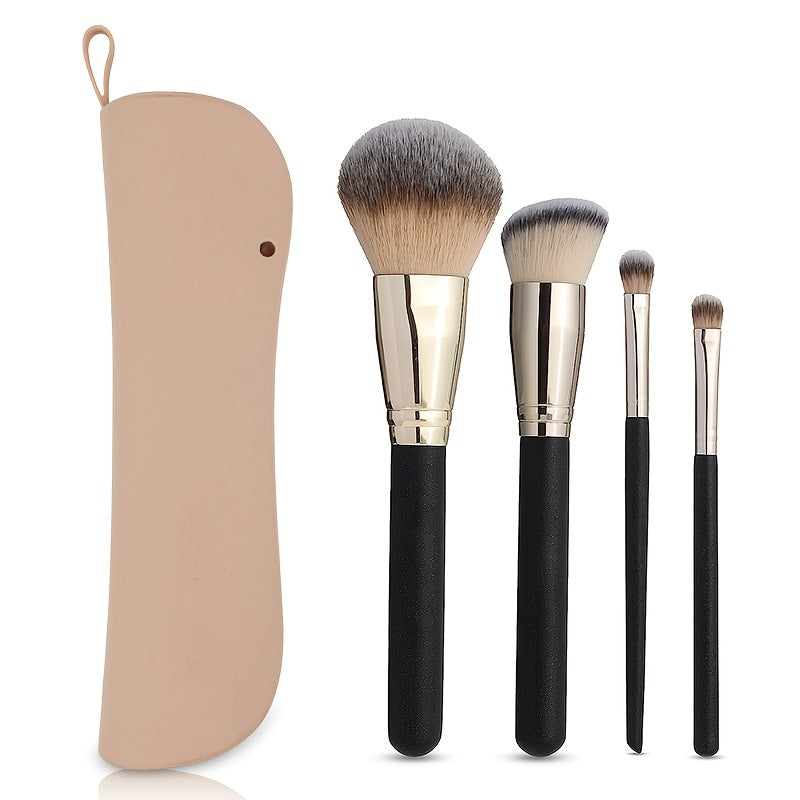 Silicone Makeup Brush Holder Travel Case Compact Organizer Pouch