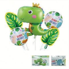 5pcs 3D Dinosaur Balloons Party Decor Aluminum Film Dragon Gift Inflatable Balls