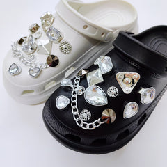 Crystal Shoe Charms Rhinestone Accessories for Birthday