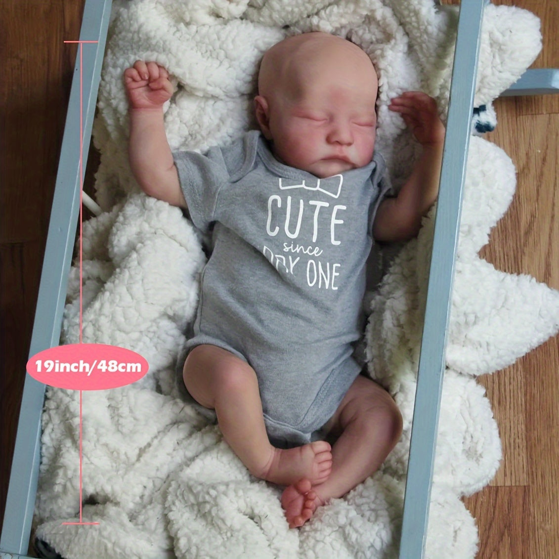 Reborn Doll Cloth Body Toy With 3D Handemade Marble Texture Skin