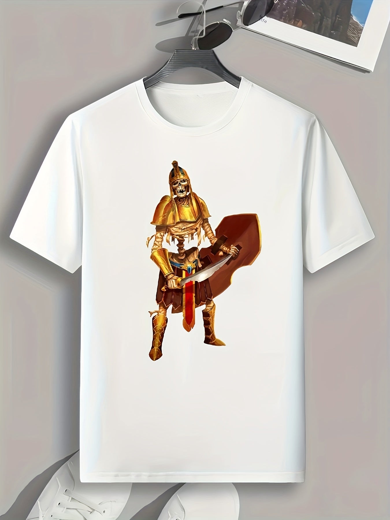 Soldier Print Men's Graphic T shirt Casual Comfy Tees For Summer
