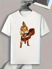 Soldier Print Men's Graphic T shirt Casual Comfy Tees For Summer