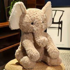 Adorable Elephant Plush Toy Throw Pillow Soft Home Decor Gift for Friends
