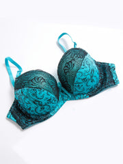 Women's Lace Push Up Bra with Bow Detail