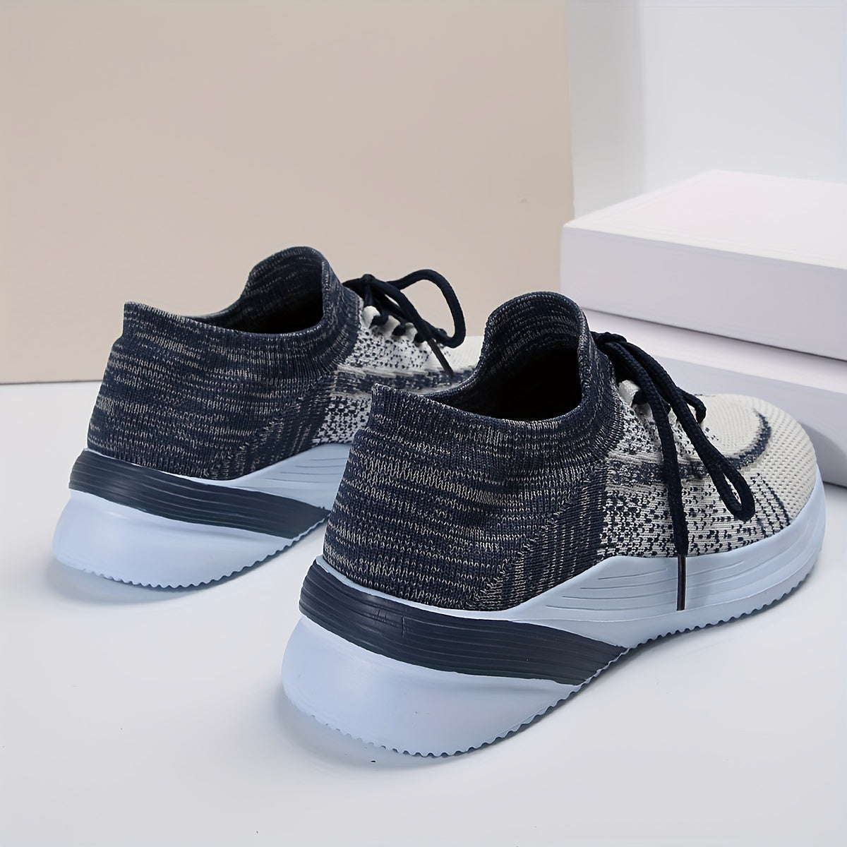 Women's Ombre Flying Woven Breathable Running Shoes