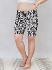 Leopard High Rise Yoga Shorts