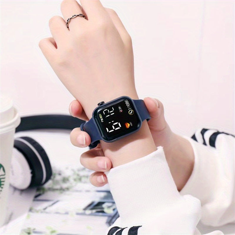 LED Electronic Watch Block Digital Student's Watch