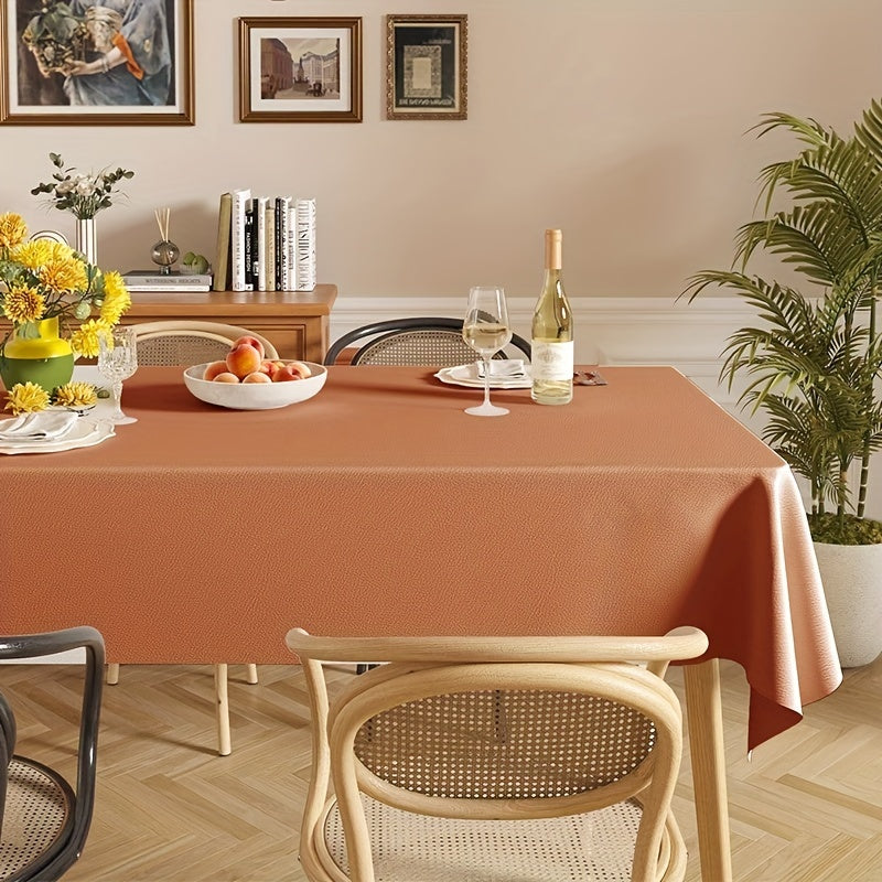 Waterproof Rectangle Tablecloth Stain Resistant for Home Decor with Mesh