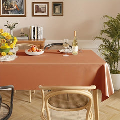 Waterproof Rectangle Tablecloth Stain Resistant for Home Decor with Mesh