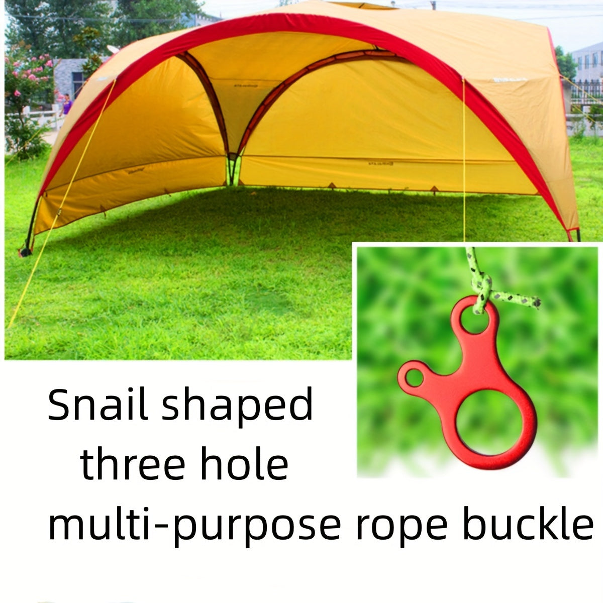 Windproof Rope Buckle Non slip Tightening Fast Knotting Tent Canopy Adjustment