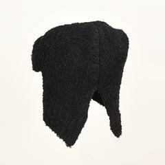 Ladies Short Fleece Hat Solid Outdoor Winter Warm Knitted Hat