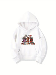 Halloween Girls' Long Sleeve Hoodie Sweatshirt With Pocket