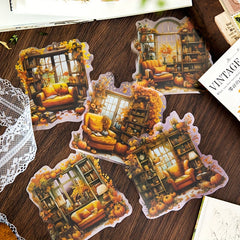 30pcs Vintage Study Garden Yard Stickers Scrapbooking Waterproof