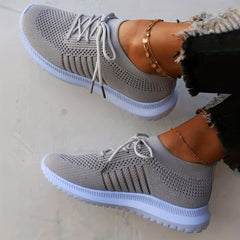 Women's Mesh Breathable Running Shoes Lightweight Low Top Sneakers