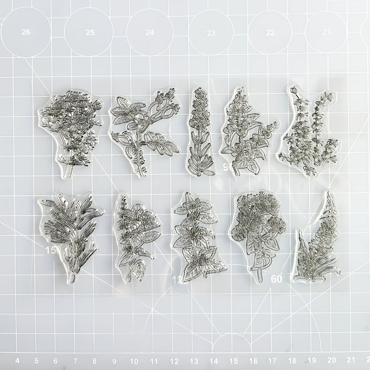 Plant DIY Silicone Clear Stamp for Scrapbooking Crafts