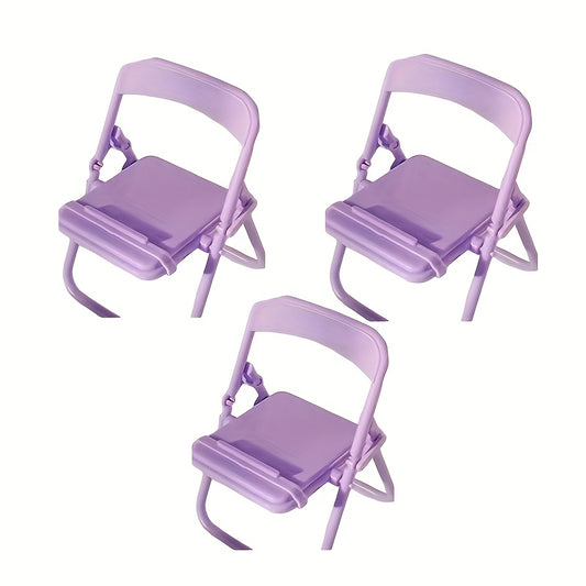 Cartoon Foldable Phone Stand Chair Portable Desktop Stool