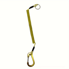 Retractable Safety Coiled Lanyard with Carabiner Clip