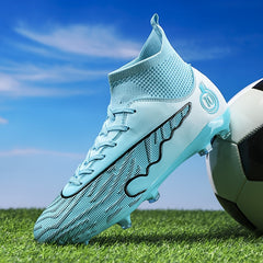 Boys High Top Non Slip Football Cleat with Spikes