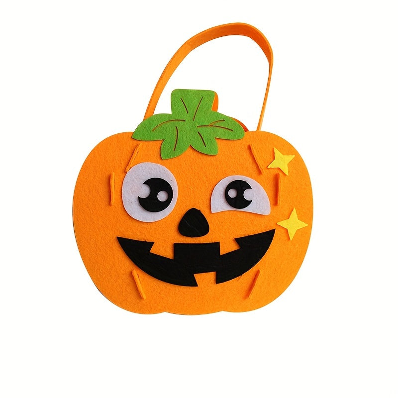 Halloween Candy Bag Non Woven DIY Handbag Pumpkin Bucket