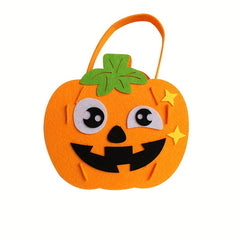 Halloween Candy Bag Non Woven DIY Handbag Pumpkin Bucket