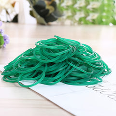 2000pcs Green Rubber Bands For Hair Office School Home Strong Elastic Band