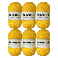 6pcs Acrylic Yarn Crochet Soft Yarn For Crocheting And Knitting 50g pc