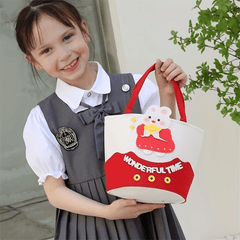 Rabbit Pattern Handbag Sweet Bucket Bag Baby Celebration Gift Storage