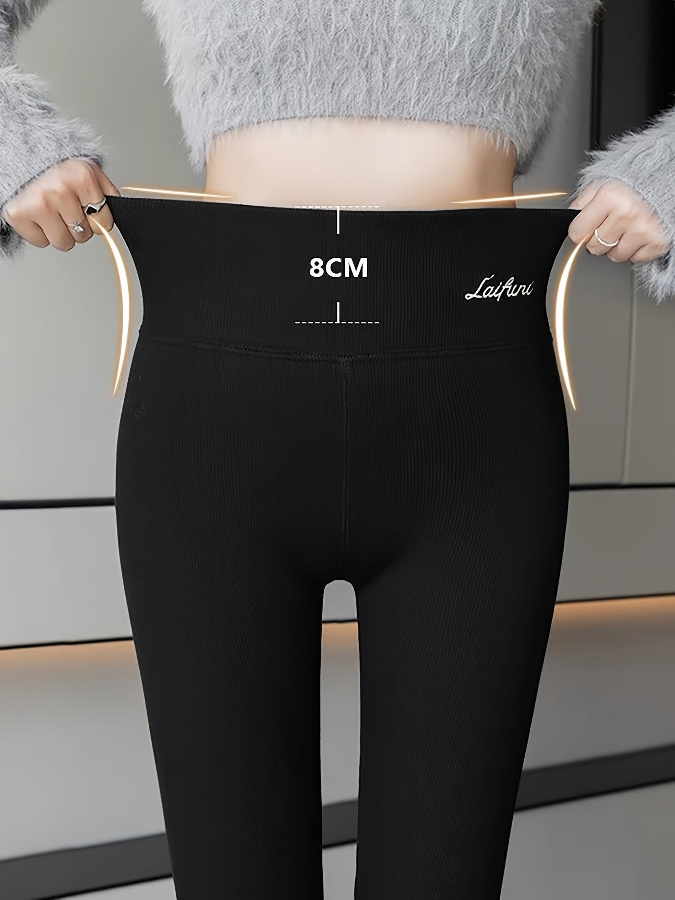 Plush Lined Thermal Pants Slim Elastic Tights Women's Lingerie