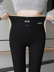 Plush Lined Thermal Pants Slim Elastic Tights Women's Lingerie