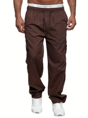 Men's Cargo Pants Relaxed Fit Overalls with Pockets
