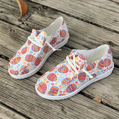 Colorful Pattern Breathable Flat Skate Shoes